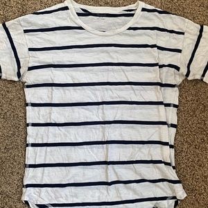 Black/white stripe tee